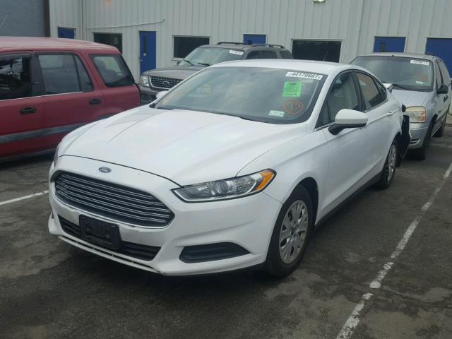 1FA6P0G74E5388729 - 2014 FORD FUSION S WHITE photo 2