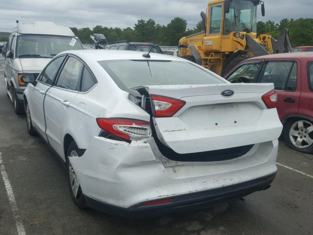 1FA6P0G74E5388729 - 2014 FORD FUSION S WHITE photo 3