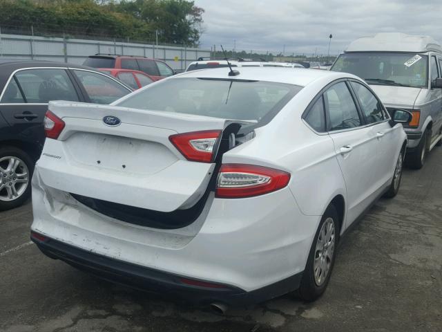 1FA6P0G74E5388729 - 2014 FORD FUSION S WHITE photo 4