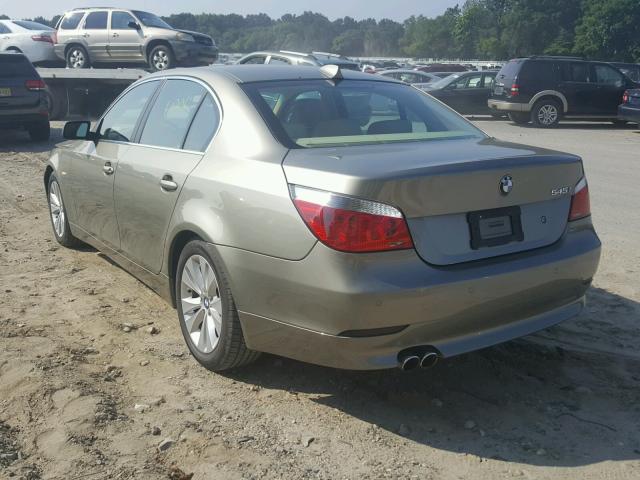 WBANB33535B115452 - 2005 BMW 545 I BEIGE photo 3