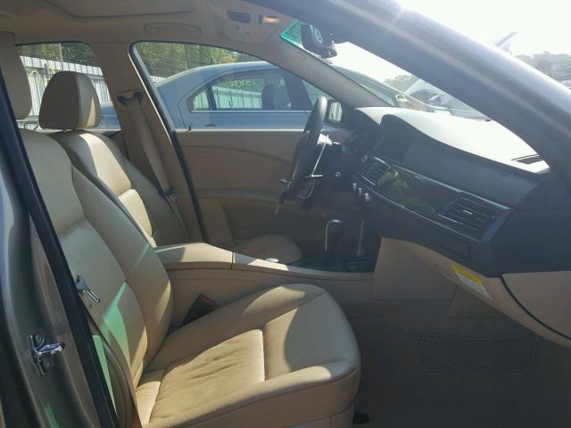 WBANB33535B115452 - 2005 BMW 545 I BEIGE photo 5