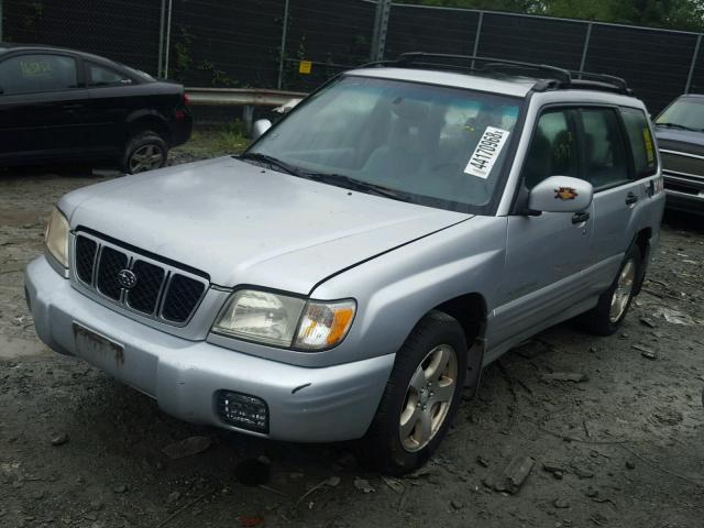 JF1SF65612H701535 - 2002 SUBARU FORESTER S SILVER photo 2