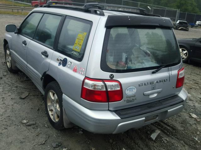 JF1SF65612H701535 - 2002 SUBARU FORESTER S SILVER photo 3