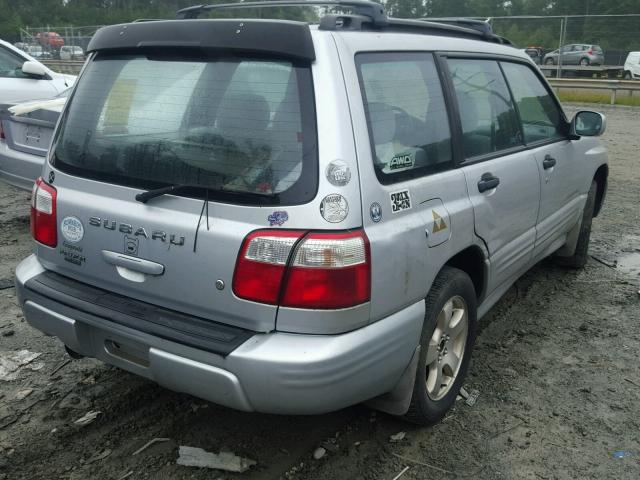 JF1SF65612H701535 - 2002 SUBARU FORESTER S SILVER photo 4
