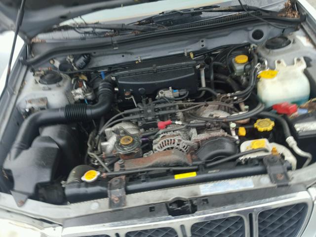 JF1SF65612H701535 - 2002 SUBARU FORESTER S SILVER photo 7