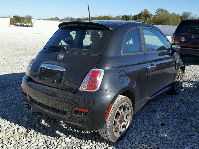 3C3CFFBR1DT531117 - 2013 FIAT 500 SPORT BLACK photo 4