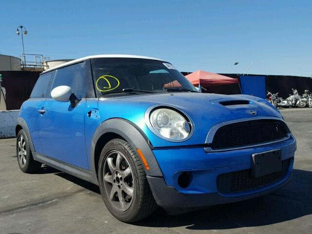 WMWMF7C56ATZ73106 - 2010 MINI COOPER S BLUE photo 1