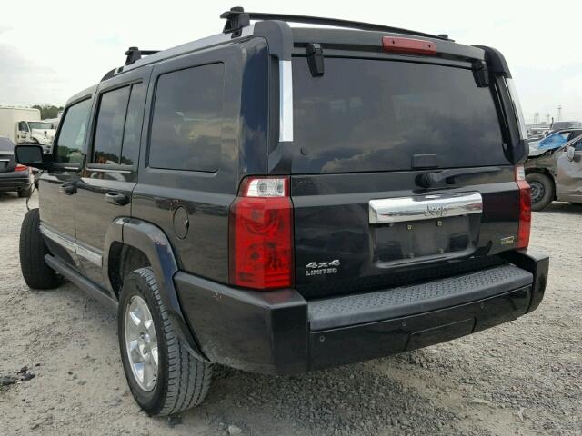 1J8HG58N18C233044 - 2008 JEEP COMMANDER BLACK photo 3