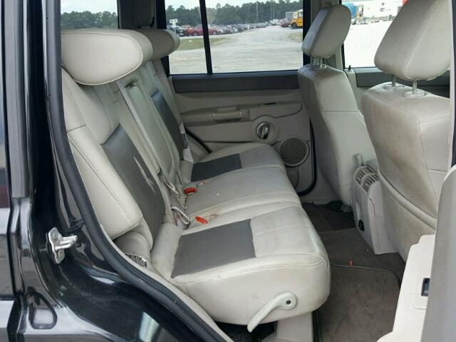 1J8HG58N18C233044 - 2008 JEEP COMMANDER BLACK photo 6