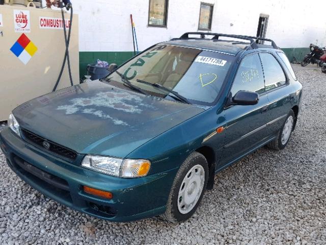 JF1GF4358YG803949 - 2000 SUBARU IMPREZA L GREEN photo 2