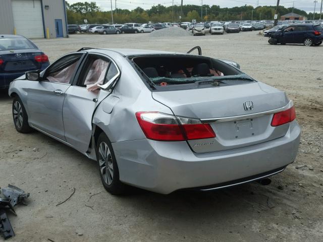 1HGCR2F39EA178105 - 2014 HONDA ACCORD LX SILVER photo 3