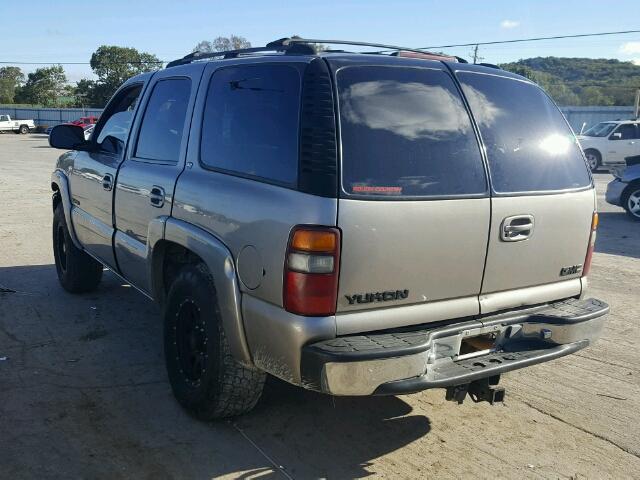 1GKEK13T31J201192 - 2001 GMC YUKON SILVER photo 3