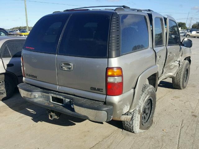 1GKEK13T31J201192 - 2001 GMC YUKON SILVER photo 4