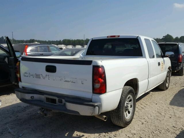 1GCEC19Z47Z147156 - 2007 CHEVROLET SILVERADO WHITE photo 4