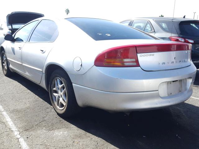 2B3HD46R52H122857 - 2002 DODGE INTREPID S SILVER photo 3