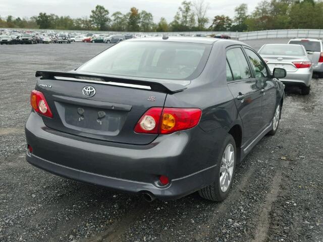 2T1BU40E89C066492 - 2009 TOYOTA COROLLA BA CHARCOAL photo 4