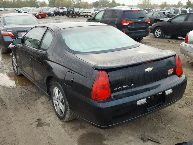 2G1WJ15K279130829 - 2007 CHEVROLET MONTE CARL BLACK photo 3