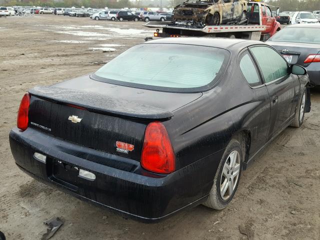 2G1WJ15K279130829 - 2007 CHEVROLET MONTE CARL BLACK photo 4