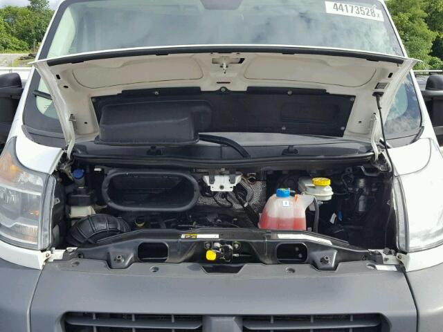 3C6TRVDG9EE117430 - 2014 RAM PROMASTER WHITE photo 7