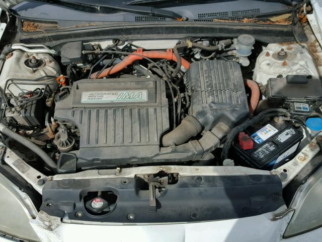 JHMES96693S001140 - 2003 HONDA CIVIC HYBR WHITE photo 7