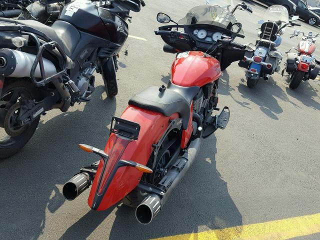 5VPDA36N5E3029407 - 2014 VICTORY MOTORCYCLES CROSS COUN Красный фото 4