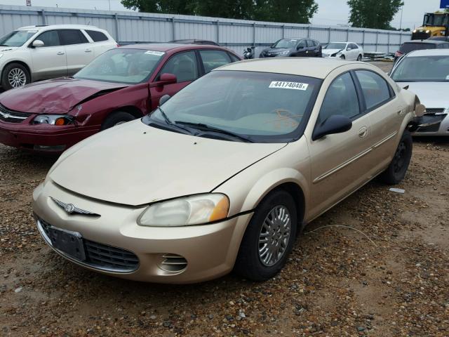 1C3EL46X61N721103 - 2001 CHRYSLER SEBRING LX GOLD photo 2