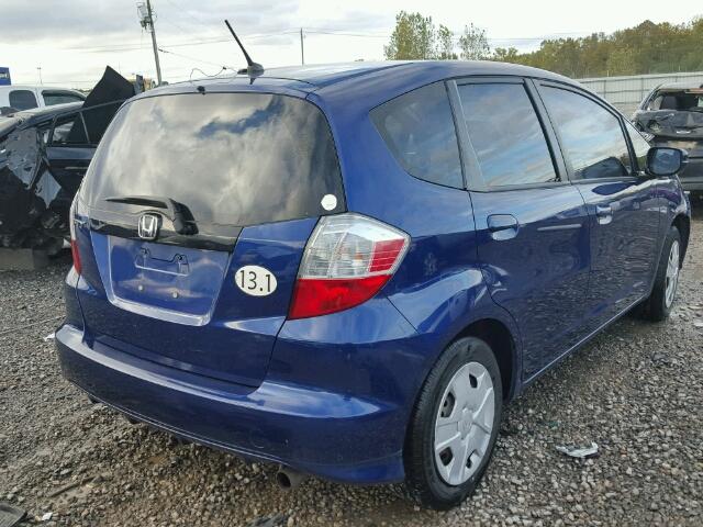 JHMGE8H37CC014606 - 2012 HONDA FIT BLUE photo 4