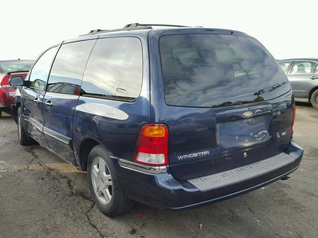 2FMZA52463BB30137 - 2003 FORD WINDSTAR BLUE photo 3