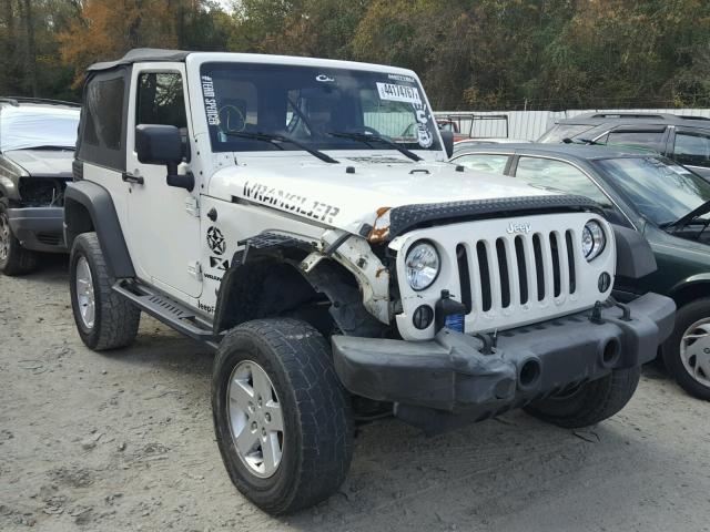 1J4FA24148L596384 - 2008 JEEP WRANGLER X WHITE photo 1