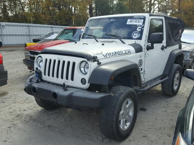 1J4FA24148L596384 - 2008 JEEP WRANGLER X WHITE photo 2