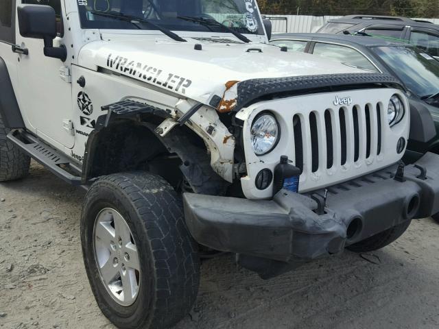 1J4FA24148L596384 - 2008 JEEP WRANGLER X WHITE photo 9