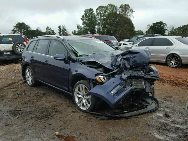 3VWC17AU4FM513047 - 2015 VOLKSWAGEN GOLF SPORT BLUE photo 1