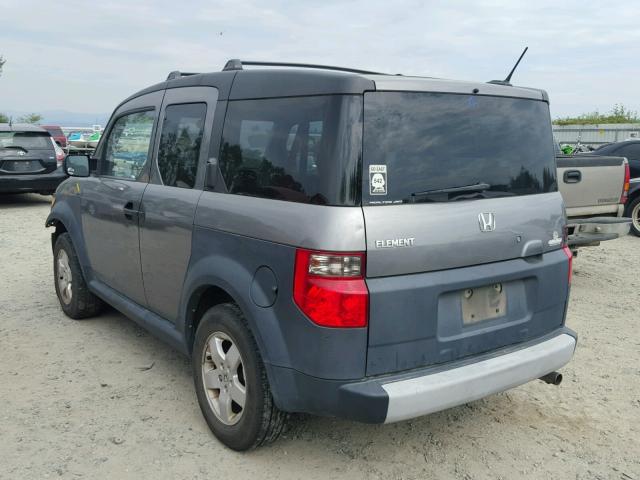 5J6YH27645L011987 - 2005 HONDA ELEMENT EX Gri fotoğraf 3
