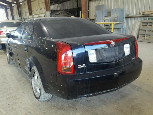 1G6DM57N330140748 - 2003 CADILLAC CTS BLACK photo 3