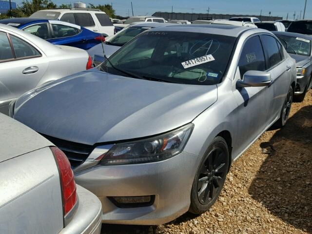 1HGCR2F87EA180348 - 2014 HONDA ACCORD EXL SILVER photo 2