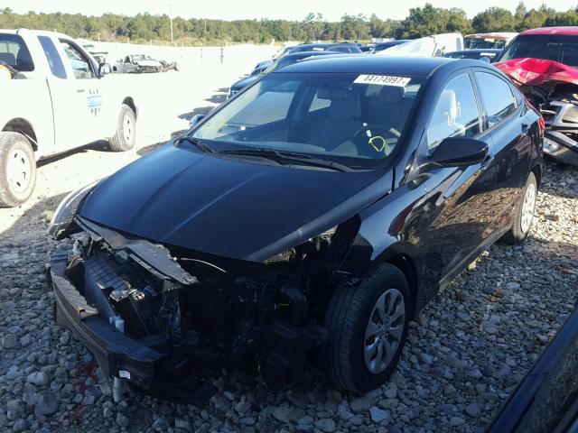 KMHCT4AE3FU906484 - 2015 HYUNDAI ACCENT BLACK photo 2