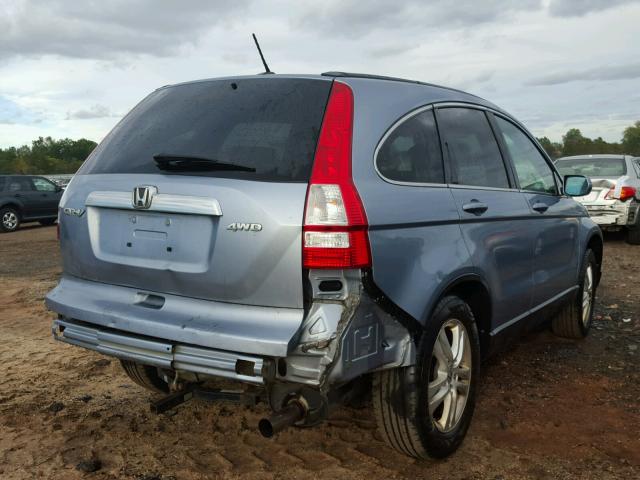 5J6RE4H72AL058882 - 2010 HONDA CR-V BLUE photo 4