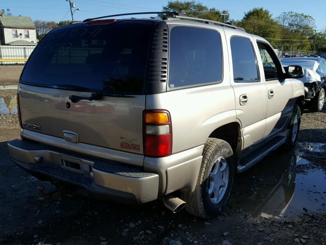 1GKEK63U71J189053 - 2001 GMC DENALI BEIGE photo 4