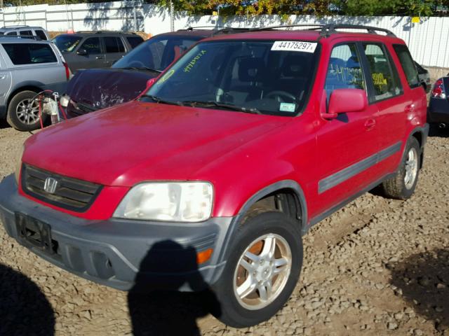 JHLRD186XYC012728 - 2000 HONDA CR-V EX RED photo 2