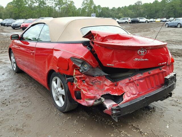 4T1FA38P06U066605 - 2006 TOYOTA CAMRY SOLA RED photo 3