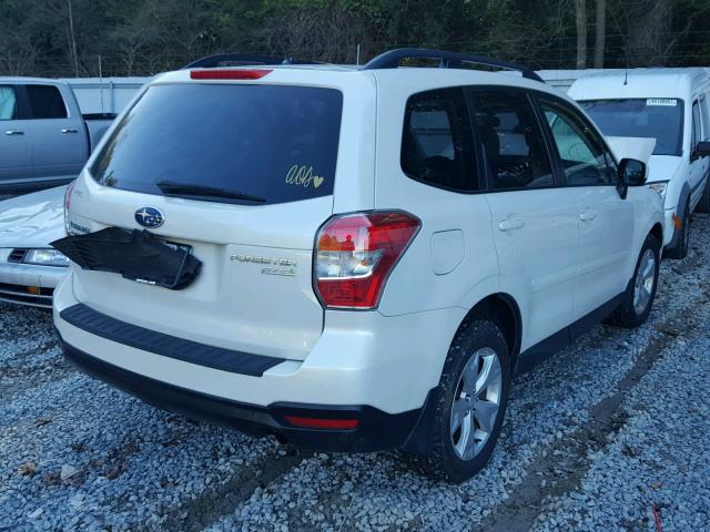 JF2SJAEC1EH414025 - 2014 SUBARU FORESTER 2 WHITE photo 4