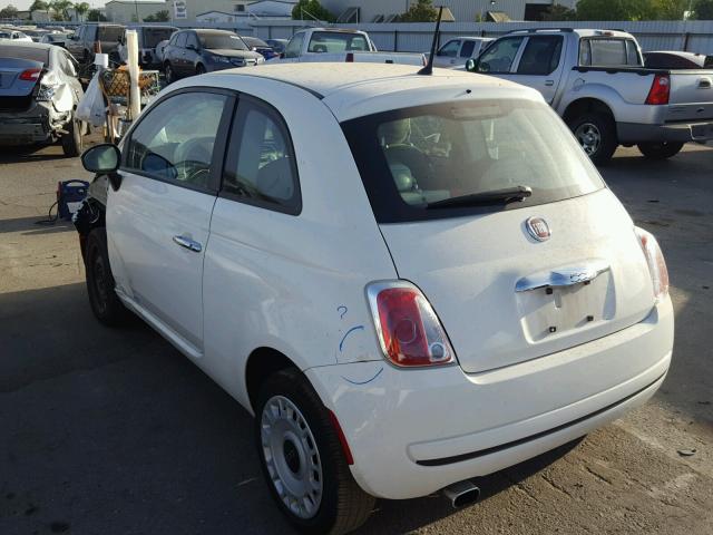 3C3CFFAR0CT382540 - 2012 FIAT 500 WHITE photo 3