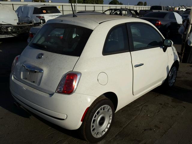 3C3CFFAR0CT382540 - 2012 FIAT 500 WHITE photo 4