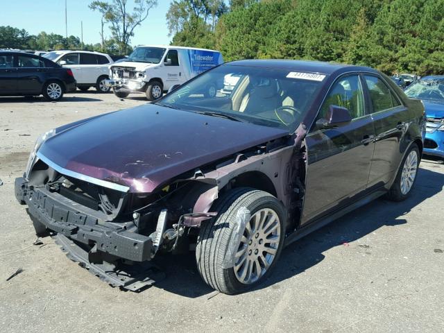 1G6DL5EGXA0103328 - 2010 CADILLAC CTS PERFOR MAROON photo 2