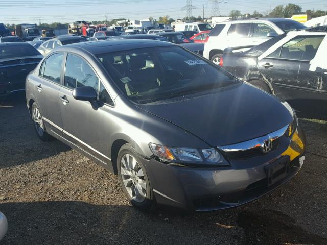 19XFA169X9E017153 - 2009 HONDA CIVIC GRAY photo 1