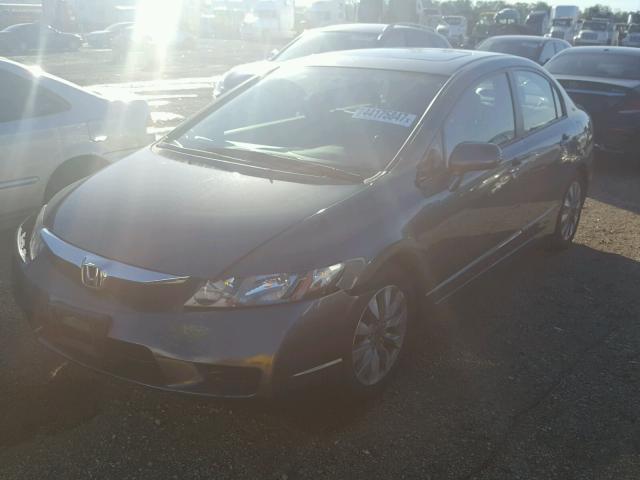 19XFA169X9E017153 - 2009 HONDA CIVIC GRAY photo 2