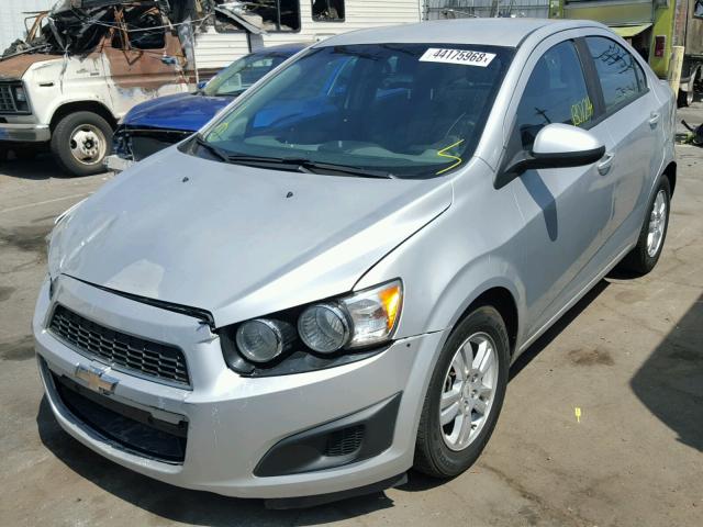 1G1JB5SH2C4102422 - 2012 CHEVROLET SONIC LS SILVER photo 2