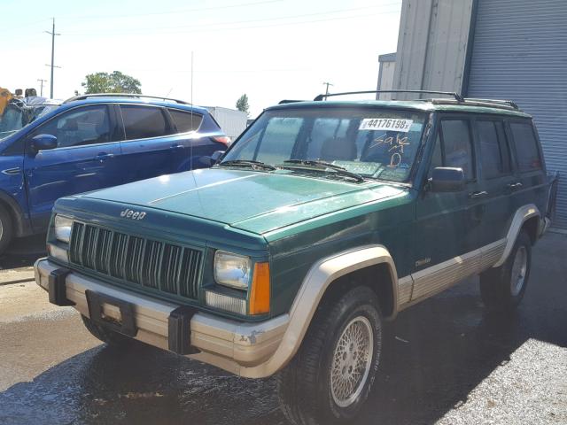 1J4FJ78S6PL500978 - 1993 JEEP CHEROKEE C GREEN photo 2