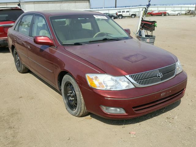 4T1BF28B0YU050972 - 2000 TOYOTA AVALON XL RED photo 1