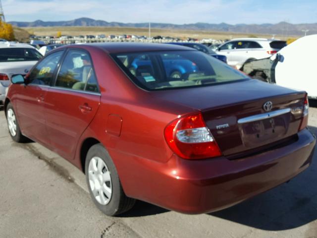 4T1BE32K84U374179 - 2004 TOYOTA CAMRY LE RED photo 3